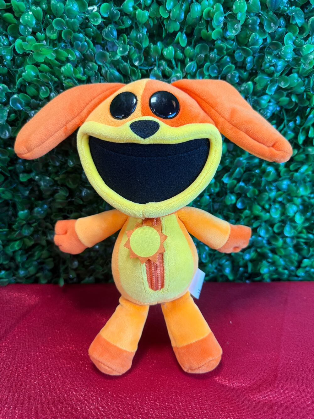Poppy Playtime PhatMojo DogDay 8in Plush Stuffed Animal Toy Orange Black Eyes